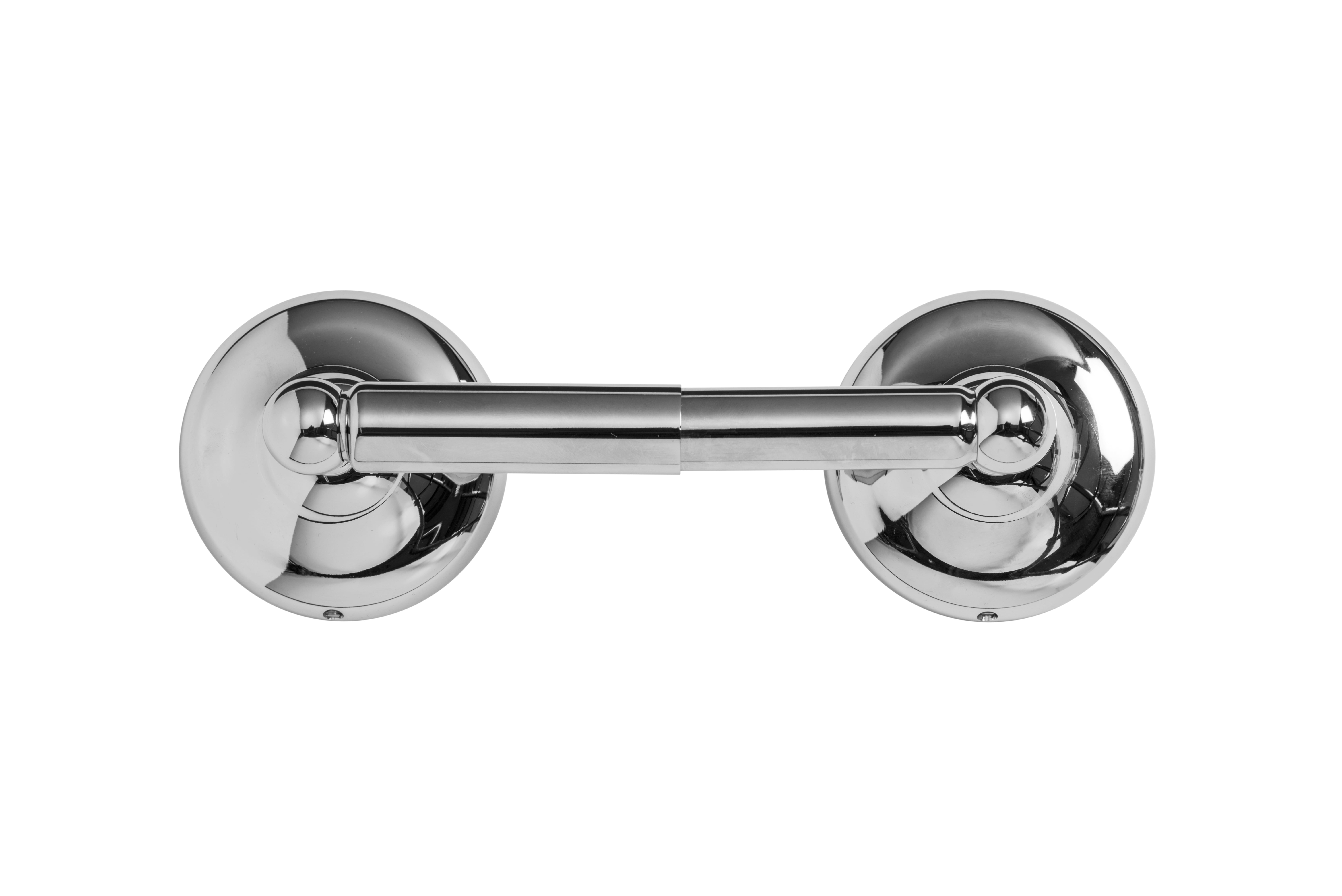 Croydex Chrome Silver Wall-Mounted Toilet Paper Holder