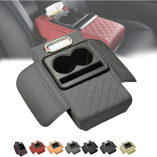 Car Interior Accessories Armrest Box Storage, For Storage and Organization of Universal Car Inter, With Storage Box Phone Slot Middle Console Cover Cushion Interior Organizers