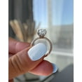 thumbnail image 6 of ESTE ORIGIN 4.85CT Oval Moissanite Solitaire Engagement Ring in 18K Rose Gold for Women US 8, 6 of 8
