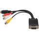 thumbnail image 1 of VGA Adapter to TV S-Video RCA Out Cable for PC Video, 1 of 5