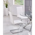 thumbnail image 2 of Best Master Furniture T01 Chaise de Salle à Manger Rembourrée, Blanc, 2 of 2