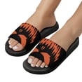 thumbnail image 5 of GZHJMY Stylish Slides for Women Men, Pumpkins Faces Silhouettes Soft Flexible Slip-on Sandals Slippers, 5 of 7
