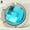 Lake Blue, variant on Windcarnival Foldable Handbag Purse Hanger Convenient Table Hook Hang Round Rhinestone Holder