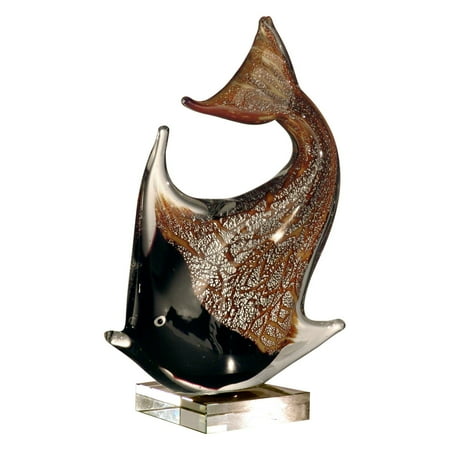 Hand Blown Glass Paperweight - Springdale Lighting Angel Fish Hand Blown Glass Figurine