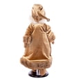 thumbnail image 3 of Vickerman 18" Mocha Velvet Santa Doll with Stand. This santa has glasses, stand is removeable., 3 of 5