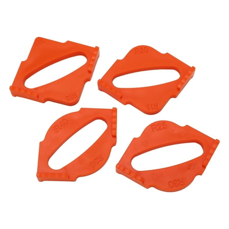 

4PCS Radius Jig Templates Round Corner Router Bit Template Woodworking Quick Locating Template