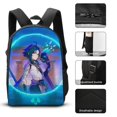 thumbnail image 3 of GENSHIN IMPACT Backpack Three Piece Essentials 17 Inch Bag Lunch Tote Pen Case, 3 of 5
