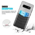 thumbnail image 6 of Samsung CSSAMS10-CANV-GYBU 2 Tone Texture Coated Canvas TPU Case with Card Slot for Galaxy S10, Grey & Burgundy, 6 of 15