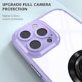 thumbnail image 3 of TECH CIRCLE iPhone 12 Pro Max Case, Finger Ring Holder Rotating Kickstand Magnetic Car Stand Soft Bumper Cover Shockproof Phone Case for iPhone 12 Pro Max 6.7 inch for Women Girls,Purple, 3 of 6
