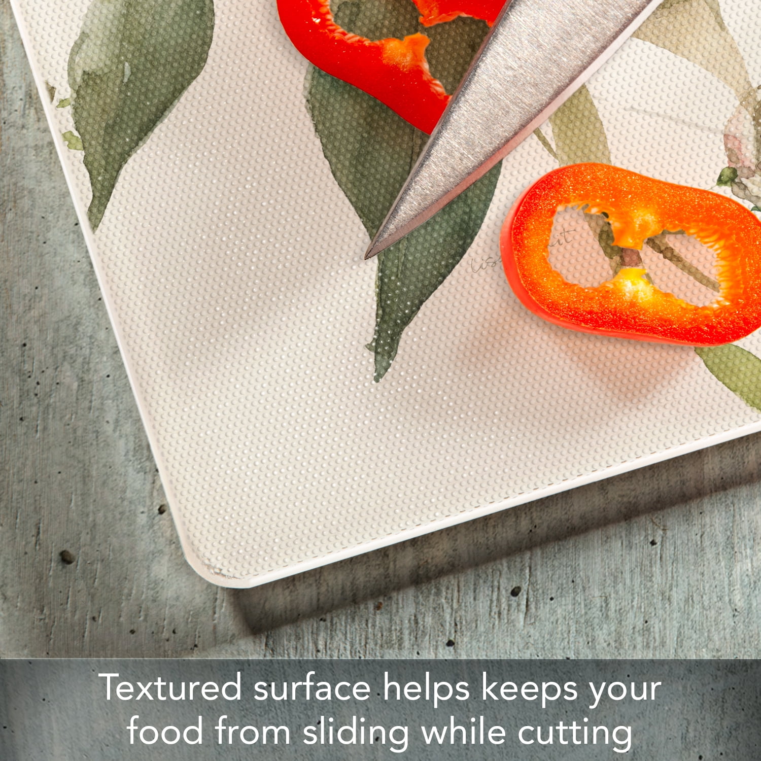 CounterArt Blessed by Nature 3mm Tempered Glass Cutting Board 15" by 12"