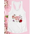 thumbnail image 3 of Mother's Day Flowers Racerback Tank Women -Image by Shutterstock, Female x-Large, 3 of 4