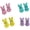 Set B, variant on 4 Pairs Easter Stud Earrings Set Cute Funny Rabbit Egg Bunny Carrot Colorful Glitter Acrylic Earrings for Women Spring Easter Festive Holiday Jewelry Gift