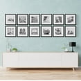 Gallery Perfect 12 Pc Black Square Photo Gallery Wall Picture Frame Set