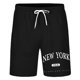 thumbnail image 4 of Pantalones cortos casuales de verano con estampado de letras para hombre, de poliéster ligero, para uso informal., 4 of 4