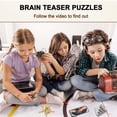 thumbnail image 3 of Juego de rompecabezas Brain Teaser KakeDuja, metal y madera, 9 piezas, 3 of 6