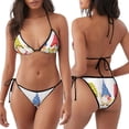 thumbnail image 3 of Lsque Autumn Funny Gnomes Pattern Women Two Piece Swimsuit Sexy Swimwear Halter String Triangle Bikini Sets, 3 of 6