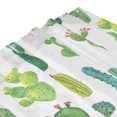 thumbnail image 4 of Shower Curtain, Cactus Pattern Waterproof Fabric Plastic Shower Curtain, Drying Fast Bathroom Curtain with 9 Buttonholes, Ruffle Shower Curtain 60x72in, 4 of 8