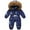 20 Blue, variant on guisaled Baby Girl Winter Snowsuit Toddler Jacket Clothes for Boy Infant Jumpsuit Hoodied Winter Outdoor Warm Waterproof Coverall Snow Suit