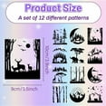 thumbnail image 2 of 12Pcs Forest Mountain Silhouettes Mason Jar Decor Moon Animal Laser Cut Cardboard Scrapbook Cutouts Die Cuts PVC for Crafting Lantern Jars Wall Painting Window Glass 3.9x3.5Inch-No Sticker, 2 of 6