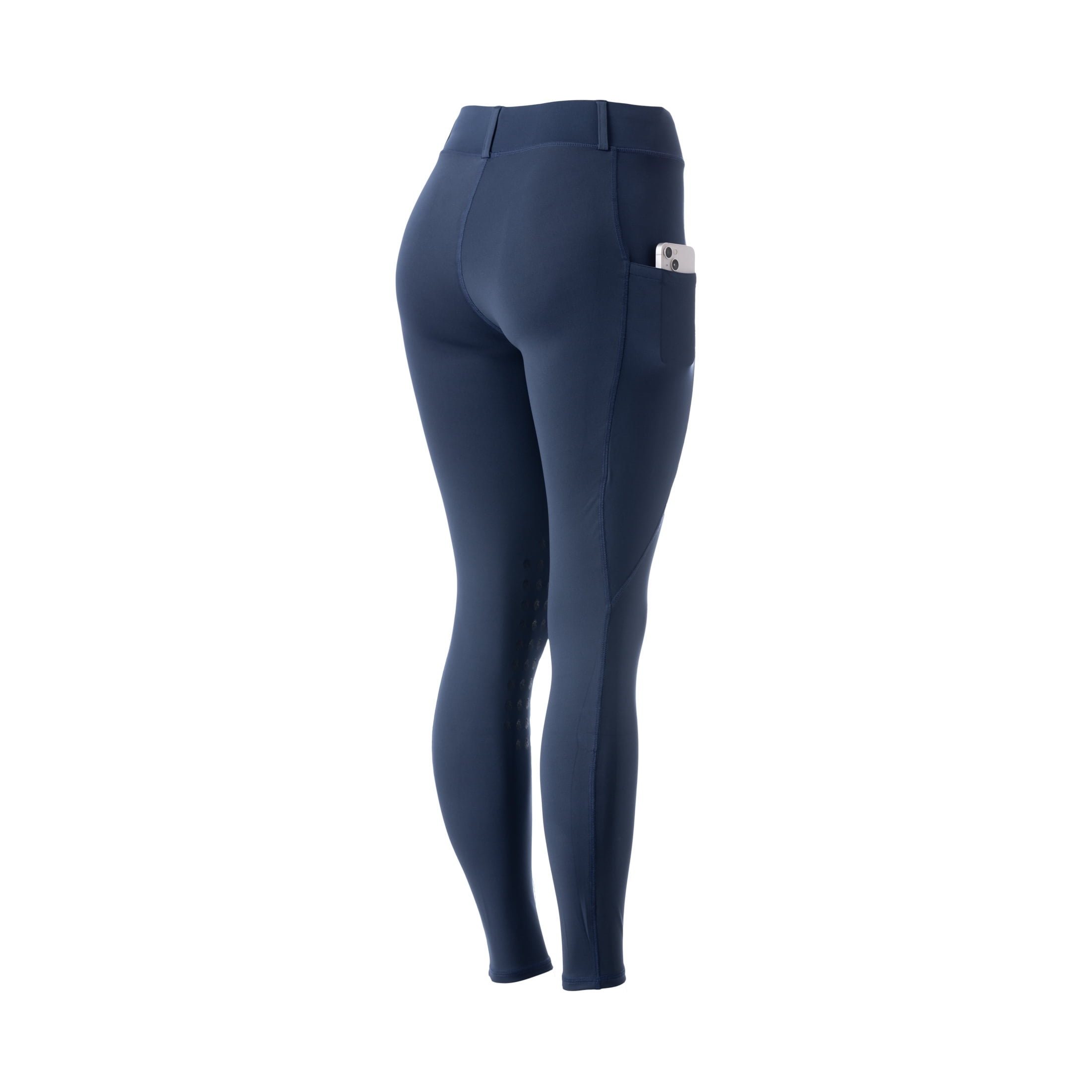 Equinavia Classic Womens Equestrian Silicone Knee Patch Breeches with Phone Pockets | Horse Riding Pants Schooling Tights