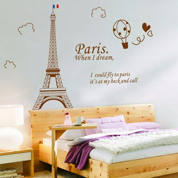 France Paris Eiffel Tower Wall Sticker Removable Art Decal Diy