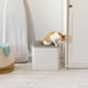 thumbnail image 5 of Arenero premium para gatos con entrada superior y pala, caja cuadrada para gatos, arenero para gatitos, Blanco/Gris, 5 of 11