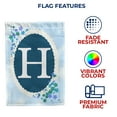 thumbnail image 5 of America Forever Spring Monogram Garden Flag Letter H 12.5 x 18 inches Double Sided Vertical Outdoor, Yard, Lawn, Beautiful Flowers, Floral Design, Summer Farmhouse Garden Flag, 5 of 5