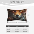 thumbnail image 4 of Fuzoiu Floral Fox Print Fuzzy Pillowcases, Super Soft Pillow Case Cover with Zipper for Bedroom, Sofa, Couch,Cozy Pillow Shams for All Seasons-14"x20", 4 of 6