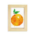 thumbnail image 1 of Dibujo Acuarela ilustración naranja Unbranded Arte Pintura Marco de madera 5x7 pulgadas, 1 of 4