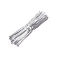 thumbnail image 2 of Xiao Hua 800 piece bag twisted strap, bread tie, bag metal tie, small plastic twisted strap, Silver, 2.36 inches long, 2 of 4