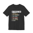 thumbnail image 3 of My perfect day playing guitar funny guitarist musician Unisex T-shirt, 3 of 5