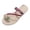 A-Hot Pink84, variant on Womens Slide Sandals Pearl Pineapple Decor Toe-Ring Flat Sandals Slip‑On Lightweight Comfy Casual Beach Vacation Shoes