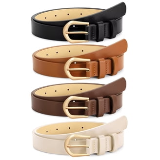 Women Casual PU Leather Dress Belt With Square Single Prong  display picture 3