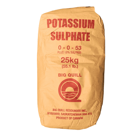 Potassium Sulfate 0-0-53 Plus 18% Sulfur 100% Water Soluble Potash 55.1 Pounds