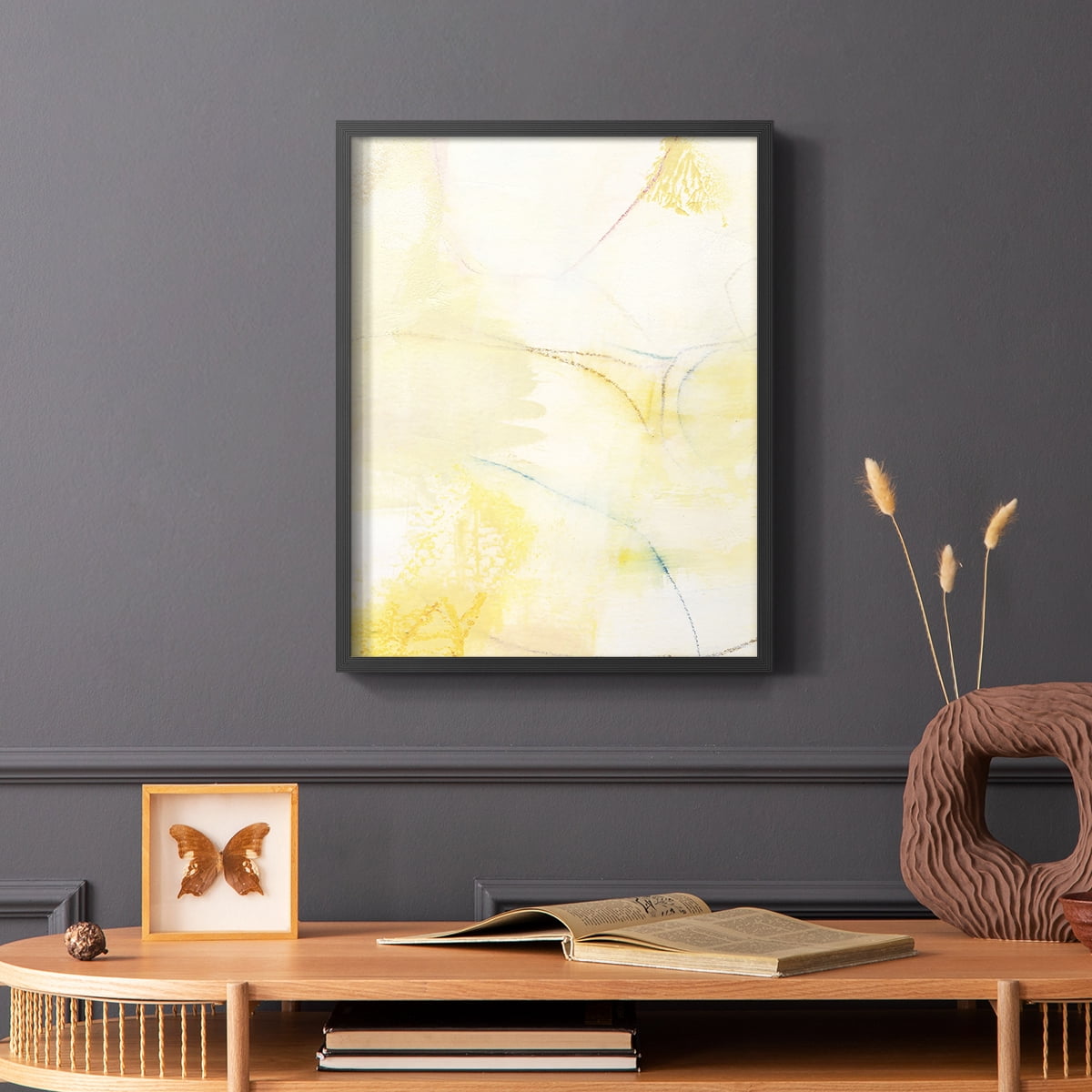 Barxan III Framed Print in Black Solid Wood Framed Print No Nail Hanging