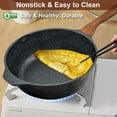 thumbnail image 3 of Nonstick Wok Pan with Glass Lid for All Stoves 11 Inch, 3 of 6