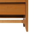 thumbnail image 4 of 22" Angle-Face Solid Wood 2-Drawer Nightstand - Caramel, 4 of 11
