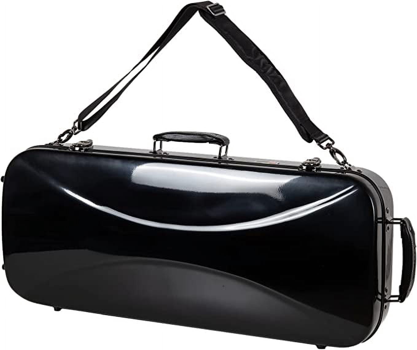 Crossrock Fiberglass Double Case for Two Full-Size Violins with TSA Lock