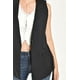 thumbnail image 4 of Chaleco elegante con cinto Roman Fashion /Juvenil, 2557 (Negro) negro G, 4 of 5