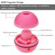 thumbnail image 5 of Juguete rojo para gatos, pelota con luz LED, rotación automática de 360 grados y carga USB, juguete interactivo para gatos, perros y gatitos., 5 of 5