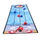 thumbnail image 2 of Juego de curling de mesa, juego familiar interactivo para jugar en interiores, noche de juegos de juguete Esterilla para curling, 2 of 9