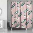 thumbnail image 2 of Creative Products Pink Sun Bathers Pattern 71x74 Shower Curtain, 2 of 2