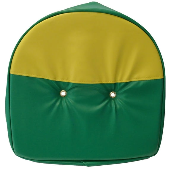 RAParts T295GY One New Universal, Green and Yellow Pan Seat Cover Fits John Deere Tractor Fits Ford Fits Massey and More