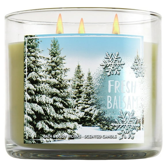 Bálsamo fresco Candle Bath & Body Works, 3 mechas