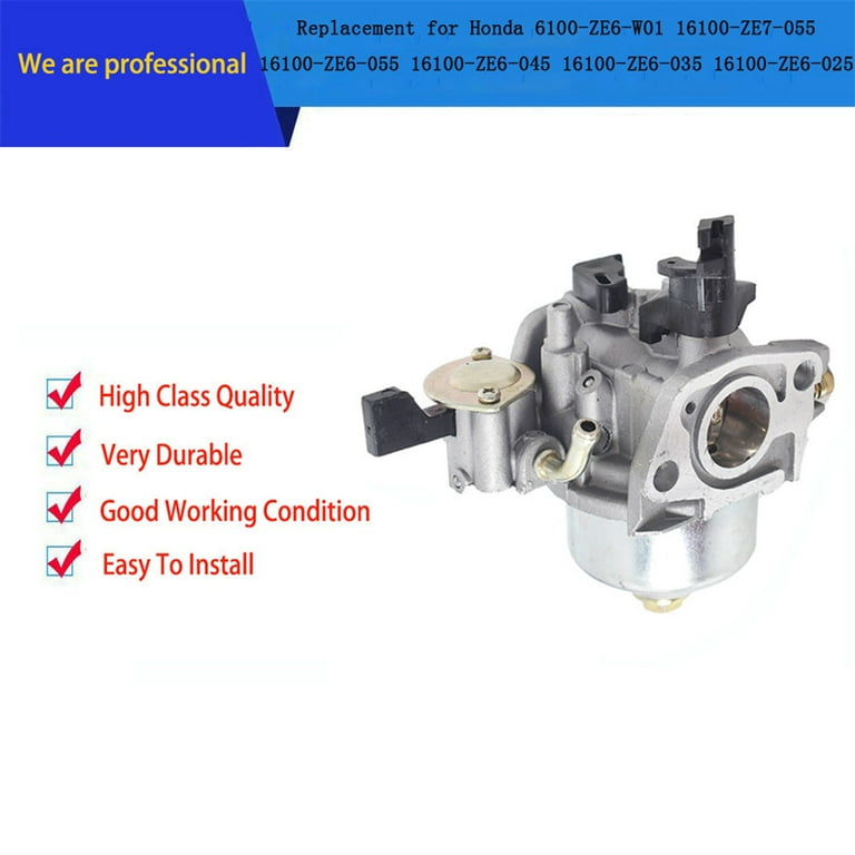 Carburetor 16100 ZE6 W01 16100 ZE7 055 for Honda HR194 HR195 HR214 HRA214 HR215 HR216 HRA216 HRU196 HRU216 GXV120 GXV140 GX160 Lawn Mower