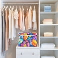 thumbnail image 4 of Yayeee Collapsible Cube Storage Bin with Lid Fabric Closet Decorative Basket with Handles, Colorful Leaves, 4 of 7