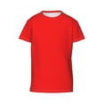 thumbnail image 4 of Wukai Red Youth Unisex Short Sleeve T-Shirt for Boys, Girls, Teens, and Kids-X-Small, 4 of 7