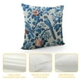 thumbnail image 4 of Nawypu Chinoiserie Pillow Cover Blue Birds Flowers Throw Pillow Covers Asian Traditional Pattern Blue and White Porcelain Color Pillowcase Cushion Covers for Sofa Couch Living Room, 4 of 5