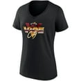 thumbnail image 2 of Women's Fanatics Black Miami Heat Hometown Collection Vice City V-Neck T-Shirt, 2 of 3