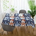 thumbnail image 6 of Ryvnso Christmas Snowman and Trees Rectangle Table Cloth Tablecover Dinning Tablecloth 54"x54", 6 of 8